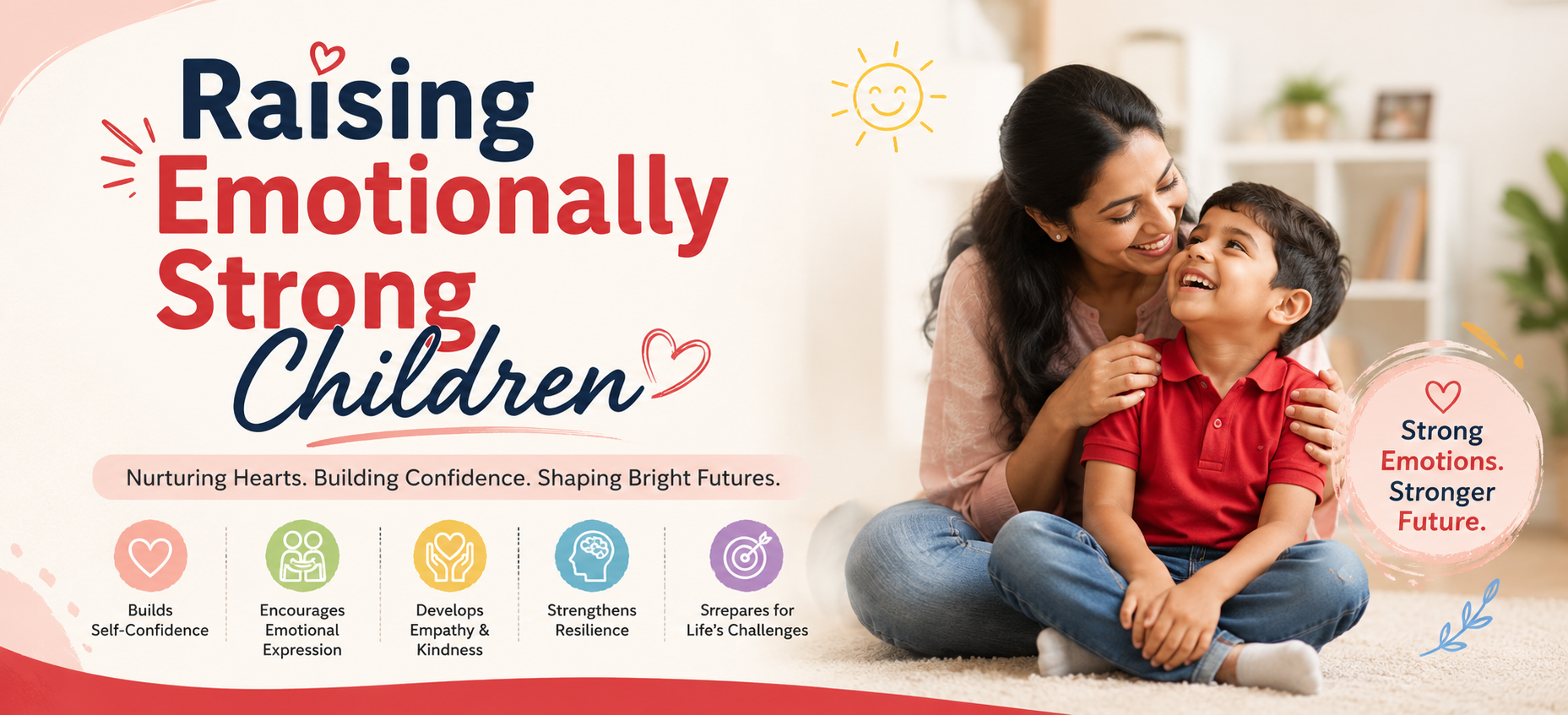 raising emotionally strong children best play school in Ghaziabad The Little Scholar Kavi Nagar resilience empathy preschool